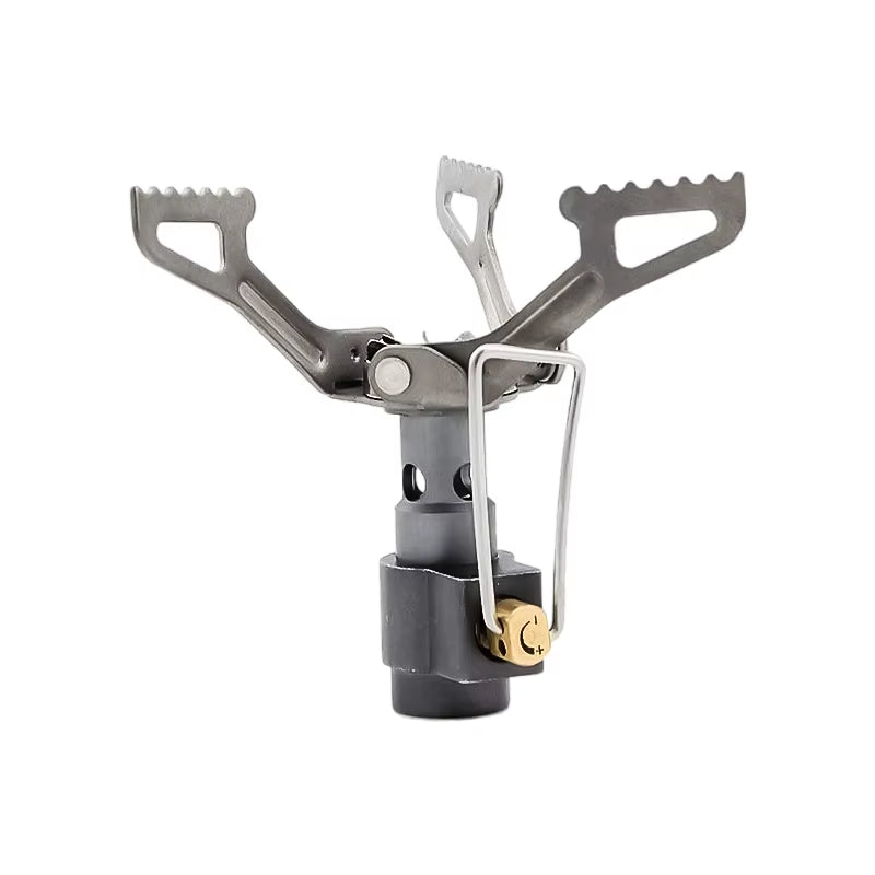 Outdoor Gas Stove Mini Titanium Camping Gas Burner 25G Ultralight Stove Survival Furnace Pocket Picnic Gas Cooker -3000T