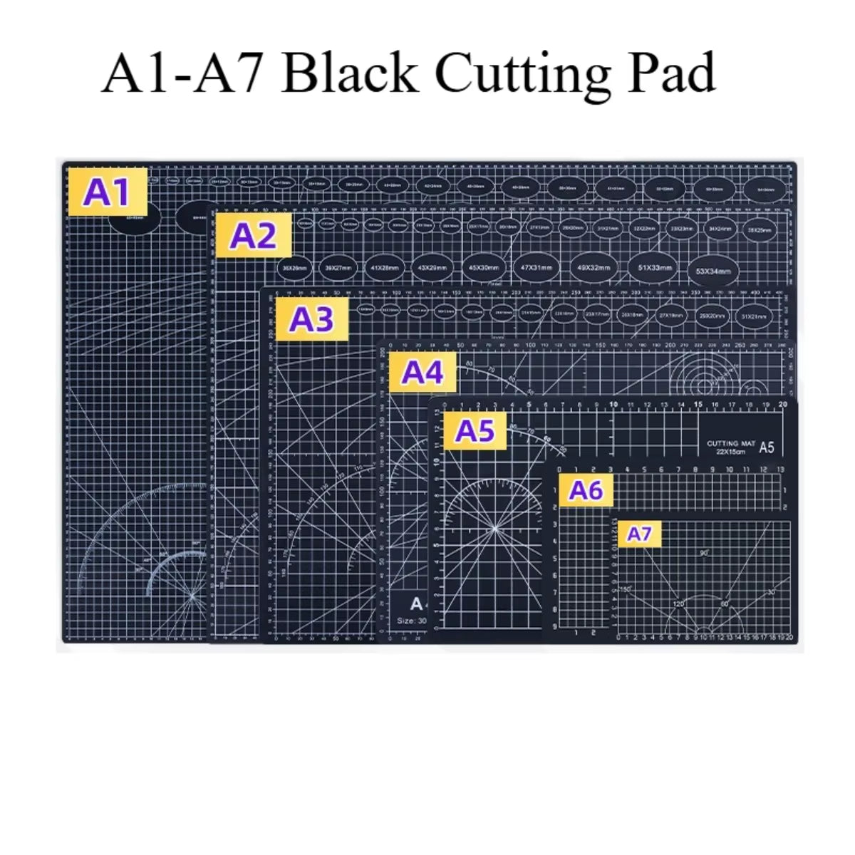 Durable A2/A3/A4/A5 Multifunctional Cutting Mat Diy Handicraft Art Engraving Board Paper Carving Pad High Elasticity Toughness